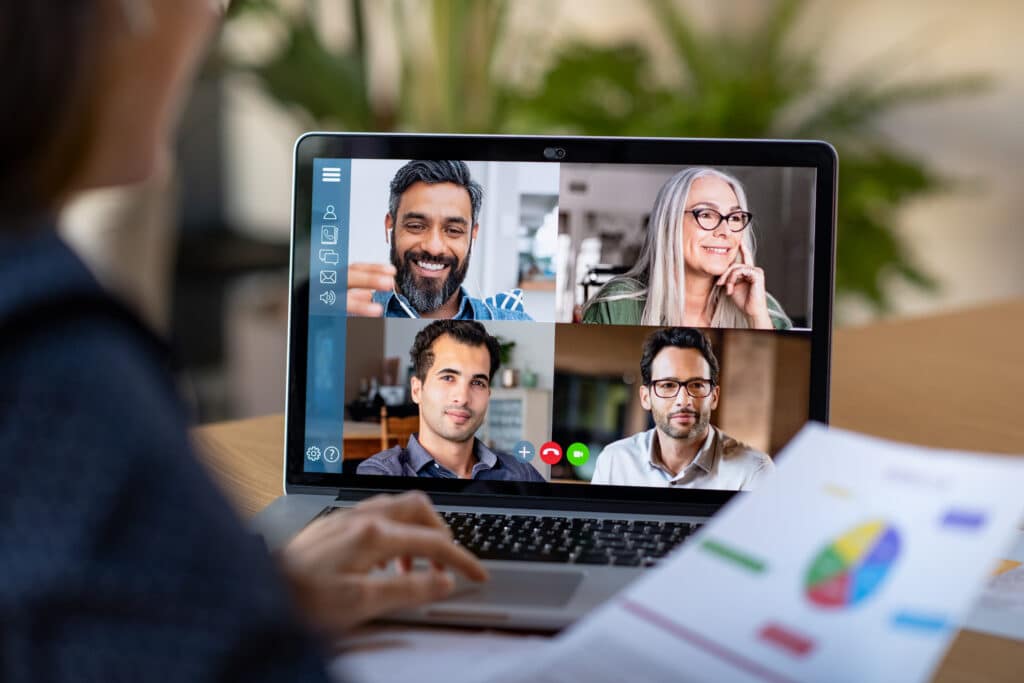 Video Konferenz im Home Office